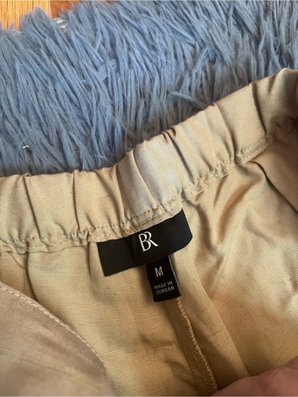 BANANA REPUBLIC Arcata Tencel-Linen Easy Wide Leg Pants in Beige Size M - Picture 3 of 7